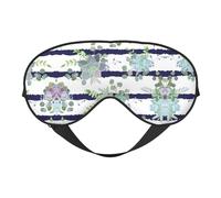 Striped Succulents Sleep Eye Mas Light Blocking Night Eye Blinder Travel Essential Gifts Women Men Sleep Mask