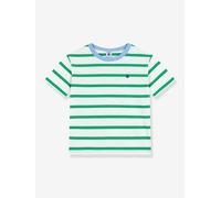 Striped t-shirt for children PETIT BATEAU white