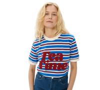 Striped T-shirt She is Sunday Tea Time Bleu M