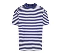 Urban Classics Men's T-Shirt Regular Stripe Tee White/Dark Blue XL