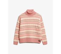 Striped textured sweater for women Superdry Beige M