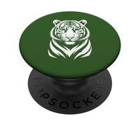 STRIPED TIGER COOL CUTOUT SILHOUETTE Blue Eyes PopSockets Adhesive PopGrip