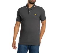 Striped Tipped Polo Shirt Gunmetal/Foam XXL