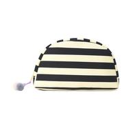Striped Toiletry Bag Room Interior Ideal for Cosmetics Accessories and Personalize Items Large Capacity Cosmetic Bag