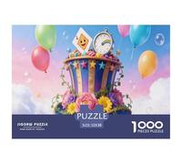 Striped Top Hat Jigsaw Puzzles for Adults Interesting Puzzle Game 1000 Jigsaws Impossible Puzzle for Adults Gifts 52x38cm/1000pcs