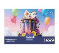 Striped Top Hat Jigsaw Puzzles for Adults Interesting Puzzle Game 1000 Jigsaws Impossible Puzzle for Adults Gifts 38x26cm/1000pcs