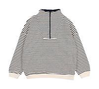 Striped Trucker Collar Sweater Navy blue 3 years