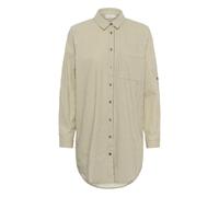 Striped tunic shirt for women KAFFE Naya Beige 44