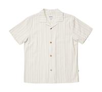 Striped Vacation Short Sleeve Shirt Cream S