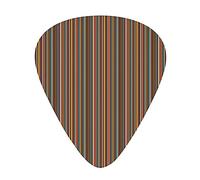 Striped Vertical Thin Guitar Picks 12 Pack Universal ABS Guitar Picks,Colorful Vertical Thin and Stripes in Style Geometl Abstract Design,for Acoustic and Electric Guitar