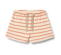 Striped Vic Jersey Shorts Organic Cotton Orange 3 months