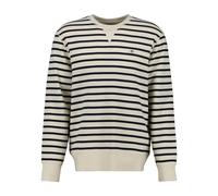 Striped waffle knit crew neck sweatshirt Gant Beige S