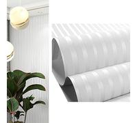 Striped Wallpaper - Fleece Back Coating Self-Adhesive | Thickened Waterproof Kitchen Wall Covering | For Furniture Bedroom Living Room Apartment Hotel