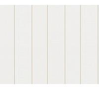935241 - Versace Greek Key Striped White Gold AS Creation Wallpaper