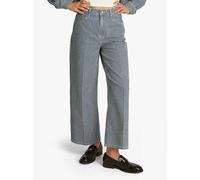 Striped Wide Leg Jeans blue striped
