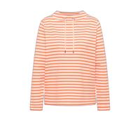Striped women’s roll-neck T-shirt Cecil Beige 2XL