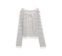 Striped women's cardigan Tom Tailor Blanc 2XL