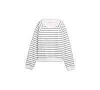 Striped women's sweatshirt Tom Tailor Denim Blanc 2XL