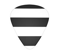 stripes black white Advanced guitar pick 12 pieces Three thicknesses for bass, electric guitar, acoustic guitar bag