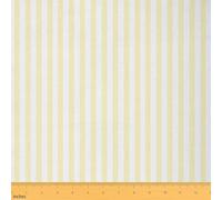 Stripes Fabric by The Yard,Simple Striped Design Soft Flannel Polyester Fabric for Sewing Lover,Modern Geometric Theme Waterproof Fabrics,Yellow White No Stretch Fabrics,1 Yard Pre-Cut,36" L x 65" W