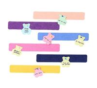 Stripes Felt Notice Board Strip | Pack of 6 Pin Board, Self-Adhesive Cork Board for the Wall, Self-Adhesive Bulletin Memo Board Strips for Home, Offices, Cabins, Classrooms