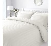 Stripes Hotel Style Duvet Cover Sweet Dreams Cream Single
