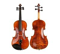 Stripes Maple Full Hand-made Violin Violino 4/4 3/4 With Case Shoulder Rest Bow (Color : 4/4)