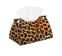 Stripes on leopards Long Tissue Box Cover -Waterproof PVC Leather Tissue Holder, Stylish Easy to Clean for Home, Office, Car