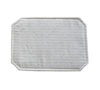Stripes Quilted Placemats - Japanese Cotton Linen Fabric Table Mats Non-Slip Insulated Heat Resistant Washable Dining Kitchen Decor for Home Restaurant Everyday Use (#3,S)