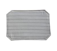 Stripes Quilted Placemats - Japanese Cotton Linen Fabric Table Mats Non-Slip Insulated Heat Resistant Washable Dining Kitchen Decor for Home Restaurant Everyday Use (#5,S)
