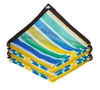 Stripes Sunblock Shade Cloth Net, Shade Cloth 80% Sunblock for Plants Greenhouse Cover,Patio Awning,Garden Tent Canopy for Plant Flower,Pet Kennels Outdoor 12-Pin (3mx11m/9.8ftx36.1ft)
