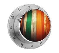 Stripes Timer for Cooking, Kitchen Timer Magnetic No Batteries Required, Mechanical Timer with Loud Alarm, for Fitness Baking Exercise Oven