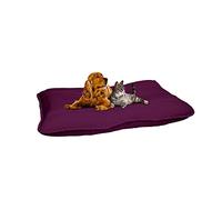 Stripey Finds Italian Bed Linen Dogs Maxy Pillow, 60 x 100 cm, Prune