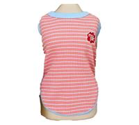 Stripped Cat Dog Vest Clothing Spring Summer Pet Clothes Red Blue Yellow Sleeveless Dog Hoodies Tank Top For Small Dogs(Red,XXL)