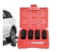 Stripped Lug Nut Remover - 5-Piece Heavy Duty Extraction Accessories - Wheel Lock Removal Tool | for Removing Rusted Stripped Rounded Spindle Axle Nuts