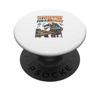 Strippin For A Livin Funny Electrician Skeleton PopSockets Adhesive PopGrip