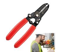 Stripping and Cutting Pliers - Electrical Cable Stripper for Electrician, Multifunction Tool for Clamping Cutting and Stripping for DIY and Electrical Equipment Work