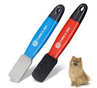 Stripping Metal Stone Diamond Edged for Dogs, Cats & Pets with Plastic Grip (2 Piece Pack of Coarse & Fine)