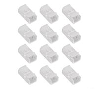 Strips 2 Pin for Led Clip-on Connectors 8mm for Cob Plus 12pcs Transparent Plastic Strip Accessories No Reusable Quick Connection Solder Fixed Clips