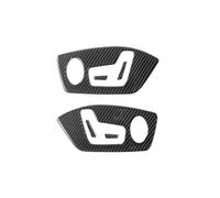 Strips Interior Moulding For A3 8Y S3 2021-2025 Car Seat Adjust Button Frame Trim Stickers Decoration Tuning Auto Interior(Carbon Black)