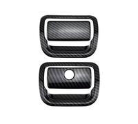 Strips Interior Moulding For Chevrolet For Silverado 2019-2022 4PCS ABS Carbon Fiber Color Glove Storage Box Handle Cover Trim