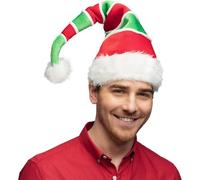 Stripy Santa Hat - Boland Adult Christmas Fancy Dress