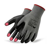 STRIVAR Work Gloves Men - Women, Nitrile Coated Touchscreen Site Gloves with Secure Grip, Builders Gloves for Construction, Workshop, Gardening, Mechanic, Warehouse & DIY - 12 Pairs Sizes 7-16