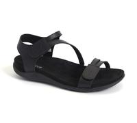 Strive Women's Nice Black Leather Sandals UK 8