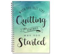 Strivee Food Diary Slimming World Compatible, 12 W iet Planner, A5 Weight Loss Journal, Motivational, Designed and Printed in UK (Green)