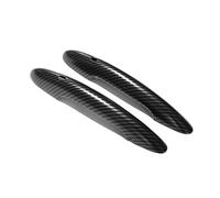STRIVING BIRD for M&ini for C&ooper S JCW F56 F57 in Set Black Door Handle Cover Sticker Trim Car-Styling Exterior Parts Car Accessories Exterior Door Handle(Fiber Pattern The,with Hole and Light)
