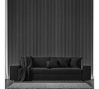 Strivo Premium Charcoal Acoustic Slat Wall Panel