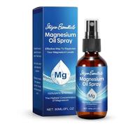 Striyco Essentials Magnesium Oil Spray, Pure Topical Magnesium for Sleep, Glass Bottle, 60ml - 100% Natural Magnesium for Restless Legs, Muscle Cramps, Joint Relief & Better Sleep- Ultra Pure Formula