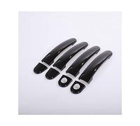 STRJUS Car Door Handle Cover for SEAT Ibiza 2009-2017 Black Chrome Car Door Handle Covers Car Styling Accessor(B)