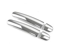 STRJUS Car Door Handle Cover for TT MK1 A2 2000 2001 2002 2003 2004 2005 Car ABS Chrome/Carbon Fiber Style Exterior Door Handle Cover Trim Accessories(Silver a)